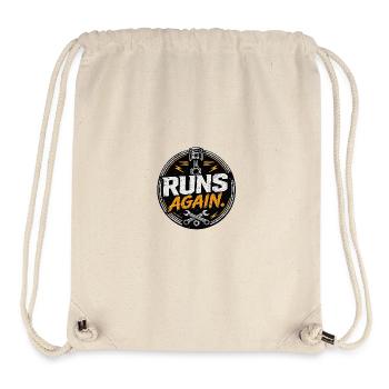 Runs Again Engine Revival Badge - Stanley/Stella Recycled Gym Bag - natural - Front