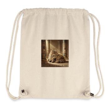 Cat King in the Temple of Egypt - Stanley/Stella Recycled Gym Bag - natural - Front