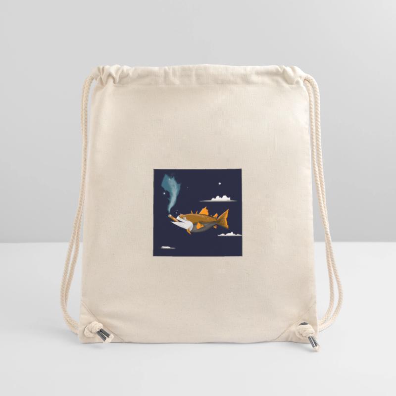 Fischen Sie mit einer Zigarre in der Luft. Stanley/Stella recycelter Gym Bag