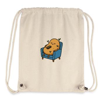 Zertifizierte Couch Tuber - Stanley/Stella recycelter Gym Bag - Naturweiß - Vorne