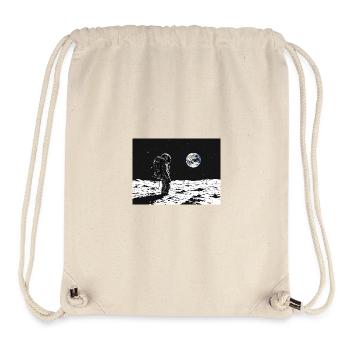 Astronaut looking back - Stanley/Stella recycelter Gym Bag - Naturweiß - Vorne