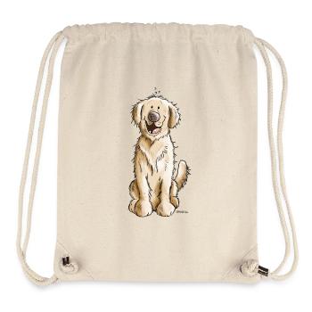 Goldiger Golden Retriever - Stanley/Stella recycelter Gym Bag - Naturweiß - Vorne