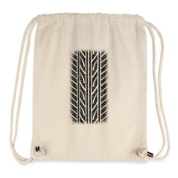 Tyre/tire marks - Stanley/Stella Recycled Gym Bag - natural - Front