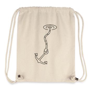 Ship Boat - anchor on a rope - Stanley/Stella Recycled Gym Bag - natural - Front