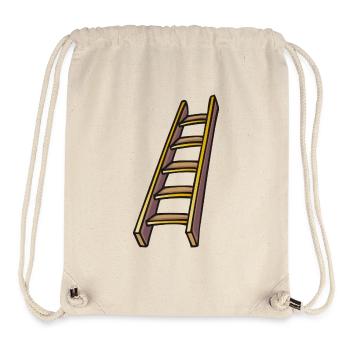 Holzleiter, wooden ladder - Stanley/Stella recycelter Gym Bag - Naturweiß - Vorne