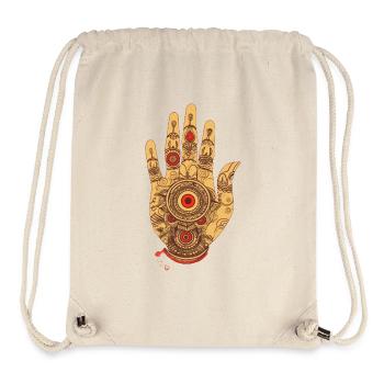 hand of fatima 3 small - Stanley/Stella recycelter Gym Bag - Naturweiß - Vorne