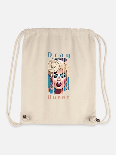 DragQueen - Sac à cordon recyclé Stanley/Stella - blanc naturel