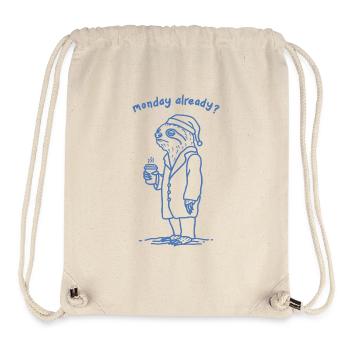 Sleepy Monday - Stanley/Stella Recycled Gym Bag - natural - Front