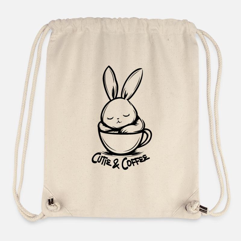 Sød og kaffe - Stanley/Stella recycled gym bag - råhvid