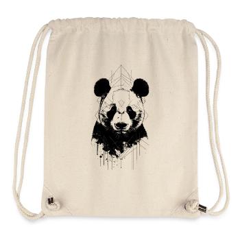 Panda - Stanley/Stella recycelter Gym Bag - Naturweiß - Vorne