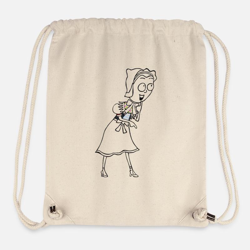 SERBSKA JANKA - contour - - Sac à cordon recyclé Stanley/Stella - blanc naturel