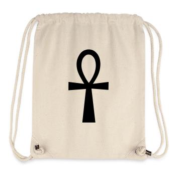 ankh symbol - Sac à cordon recyclé Stanley/Stella - blanc naturel - Devant