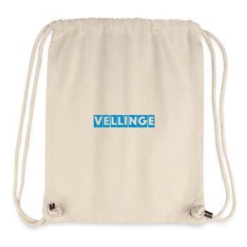 Vellinge – Blue Text Design - Stanley/Stella Recycled Gym Bag - natural - Front
