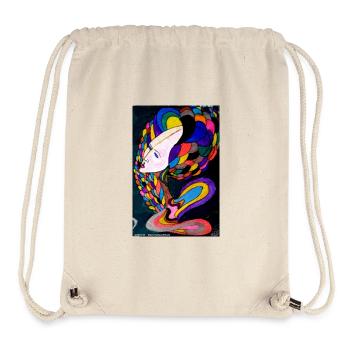 Brightly Colored Mystical Portrait - Stanley/Stella Recycled Gym Bag - natural - Front