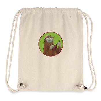 Monkey with ukulele - Stanley/Stella Recycled Gym Bag - natural - Front