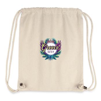 Grèce 2024 Coloré - Sac à cordon recyclé Stanley/Stella - blanc naturel - Devant
