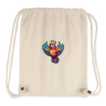 Papagai Comic Krone - Stanley/Stella recycelter Gym Bag - Naturweiß - Vorne