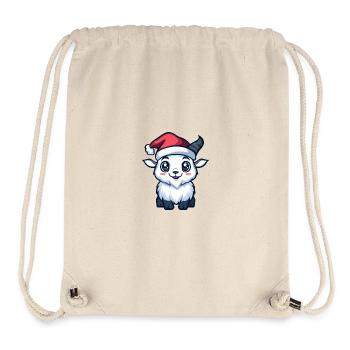 Mountain Goat Christmas Cute - Stanley/Stella Recycled Gym Bag - natural - Front