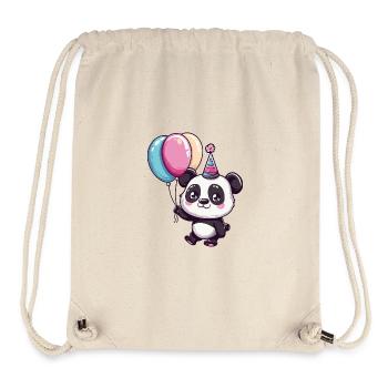 Panda Geburtstag Baby - Stanley/Stella recycelter Gym Bag - Naturweiß - Vorne