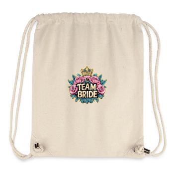 Team Braut Hochzeit Junggesellinnen Abschied - Stanley/Stella recycelter Gym Bag - Naturweiß - Vorne