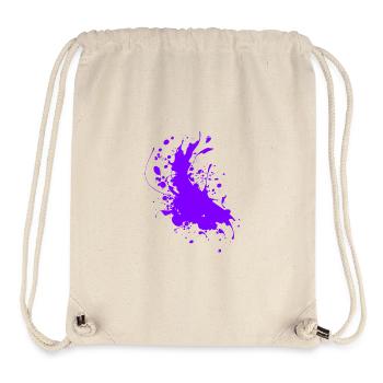 Splatter paint splashes Abstract - Stanley/Stella Recycled Gym Bag - natural - Front