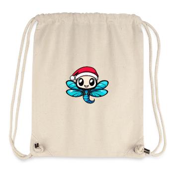 Libelle Weihnachten Christmas - Stanley/Stella recycelter Gym Bag - Naturweiß - Vorne