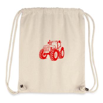 Traktor Symbol Farmer - Stanley/Stella recycelter Gym Bag - Naturweiß - Vorne