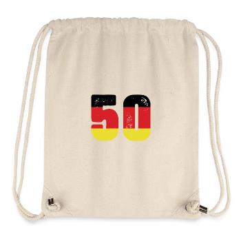 Maillot 50 numéros Allemagne - Sac à cordon recyclé Stanley/Stella - blanc naturel - Devant