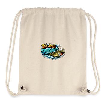 Ich dreh Dorsch Graffiti Fisch - Stanley/Stella recycelter Gym Bag - Naturweiß - Vorne