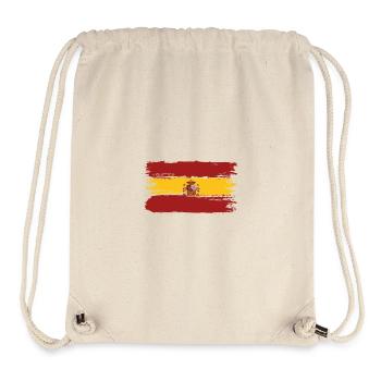 Spanien-Flagge Pinselstrichbanner - Stanley/Stella recycelter Gym Bag - Naturweiß - Vorne