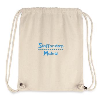 Staffanstorp – Malmö Sky Blue Design - Sac à cordon recyclé Stanley/Stella - blanc naturel - Devant