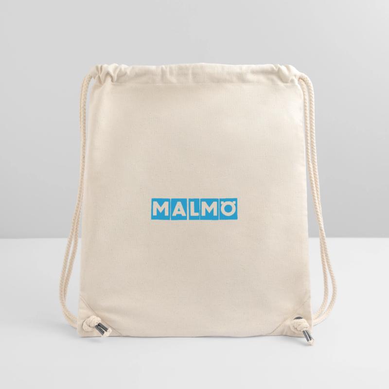 Malmö – Blue Text Design Stanley/Stella Recycled Gym Bag
