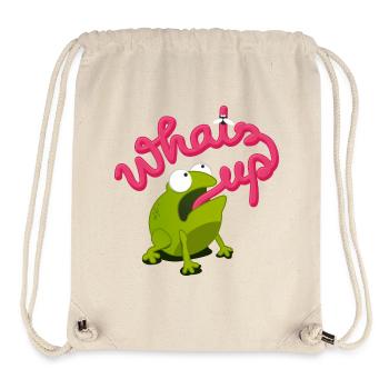 whats up frog - Stanley/Stella Recycled Gym Bag - natural - Front