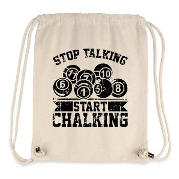 Witziger Billard Spruch - Stanley/Stella recycelter Gym Bag - Naturweiß - Vorne