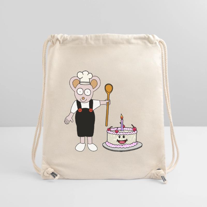 Maus Bäcker Konditor Torte Geburtstag Geschenkidee Stanley/Stella recycelter Gym Bag