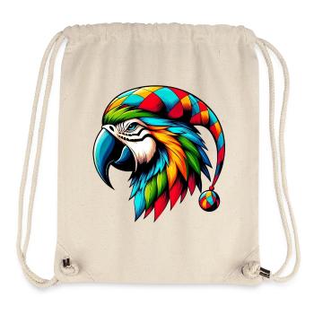Harlekin Papagei - Stanley/Stella recycelter Gym Bag - Naturweiß - Vorne