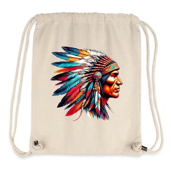 American Indian American - Stanley/Stella Recycled Gym Bag - natural - Front