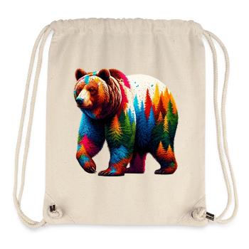 Bär - Stanley/Stella recycelter Gym Bag - Naturweiß - Vorne