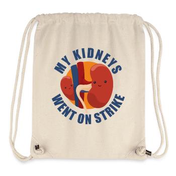 My Kidneys Went On Strike - Sac à cordon recyclé Stanley/Stella - blanc naturel - Devant