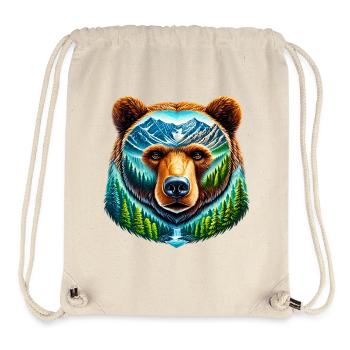 Bär - Stanley/Stella recycelter Gym Bag - Naturweiß - Vorne