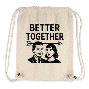Marriage Love - Better Together - Stanley/Stella Recycled Gym Bag - natural - Front