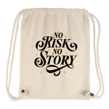 No Risk. No Story. - Stanley/Stella Recycled Gym Bag - natural - Front