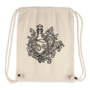 Elixierfläschchen und Blumen - Stanley/Stella recycelter Gym Bag - Naturweiß - Vorne