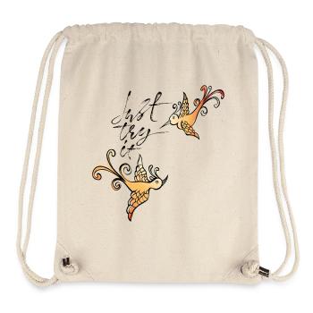 Golden Bird Ornaments - Stanley/Stella Recycled Gym Bag - natural - Front
