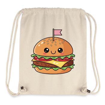 Cheeky Burger Maskottchen - Stanley/Stella recycelter Gym Bag - Naturweiß - Vorne