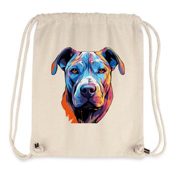 Pop Art de bandes dessinées pour chiens - Sac à cordon recyclé Stanley/Stella - blanc naturel - Devant