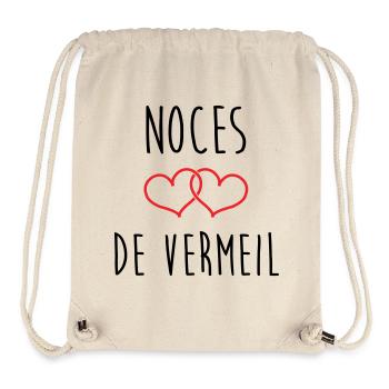 Vermeil-Hochzeit 45 Jahre Ehe - Stanley/Stella recycelter Gym Bag - Naturweiß - Vorne