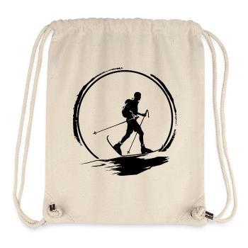 Marche Nordique Homme Silhouette - Sac à cordon recyclé Stanley/Stella - blanc naturel - Devant