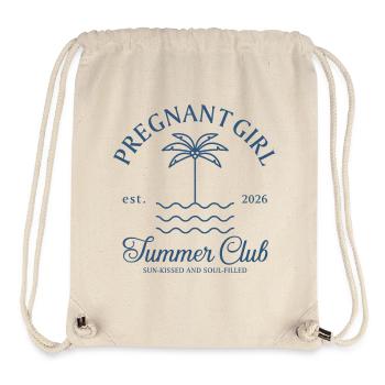 Schwangerschaftsankündigung Sommer 2026 - Stanley/Stella recycelter Gym Bag - Naturweiß - Vorne