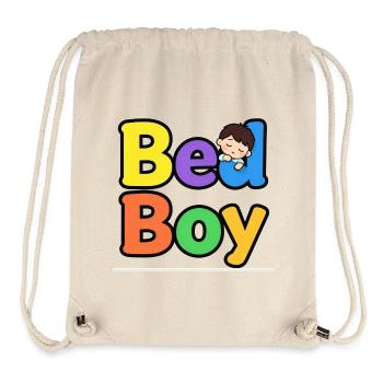 Farbenfrohes BeaL Boy Kids Design - Stanley/Stella recycelter Gym Bag - Naturweiß - Vorne